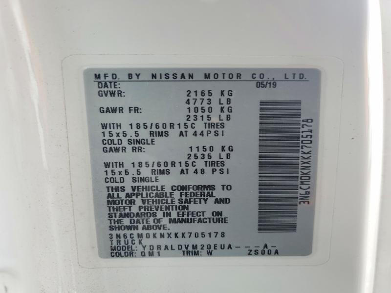 2019 Nissan NV200 Utility / Service Van