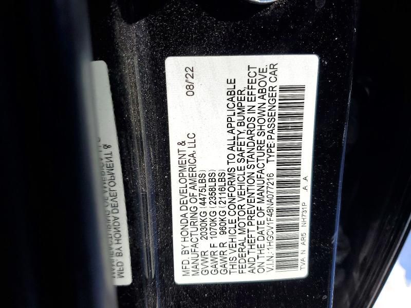 2022 Honda Accord Sport se