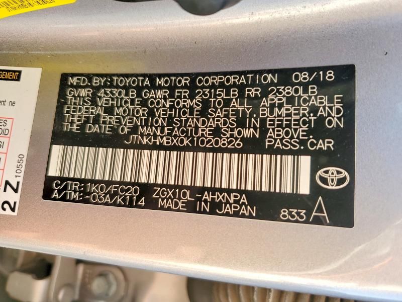 2019 Toyota C-hr xle