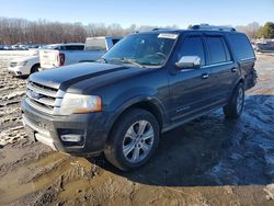 Ford Expedition salvage cars for sale: 2015 Ford Expedition Platinum