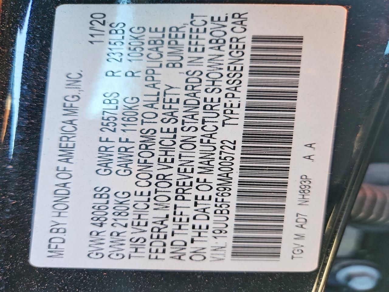 2021 Acura Tlx Advance