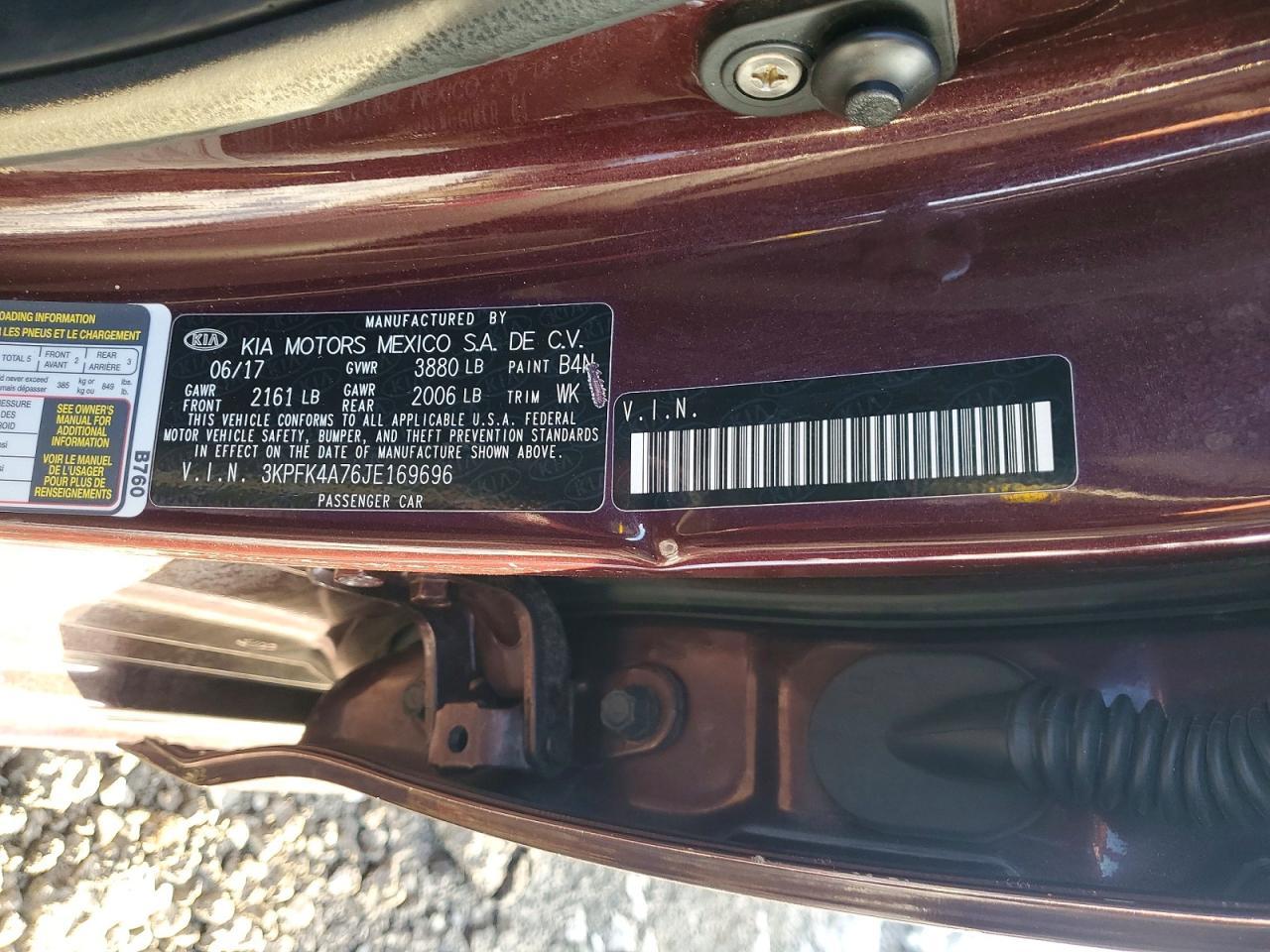 2018 KIA Forte lx