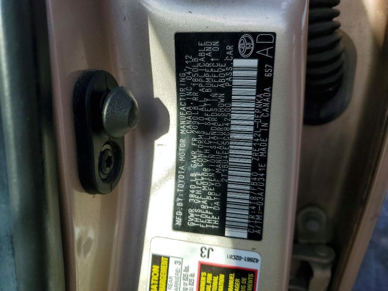 2012 Toyota Corolla Base