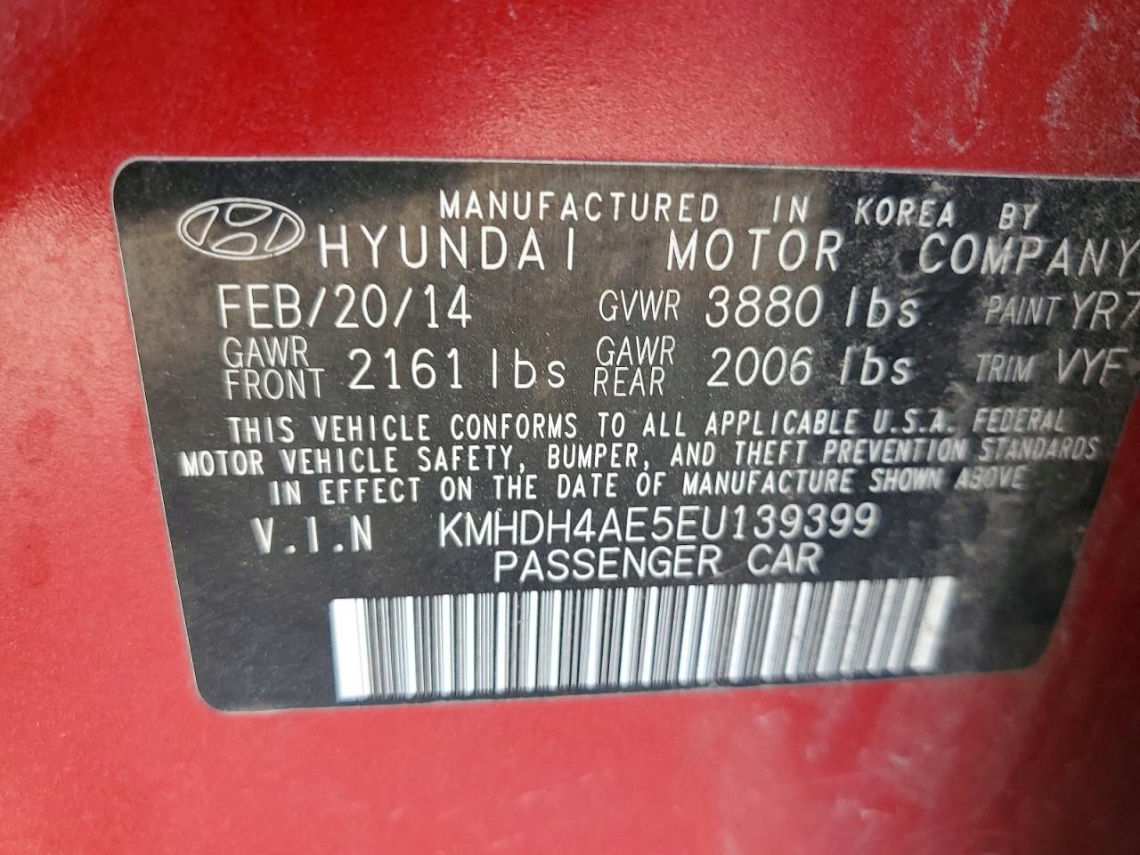 2014 Hyundai Elantra se