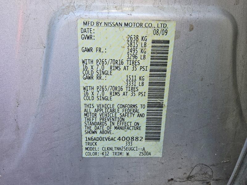2010 Nissan Frontier Crew cab se