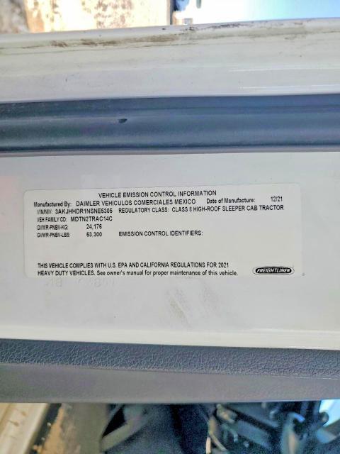 2022 Freigliner 2022 Freightliner Cascadia 126 Semi Truck