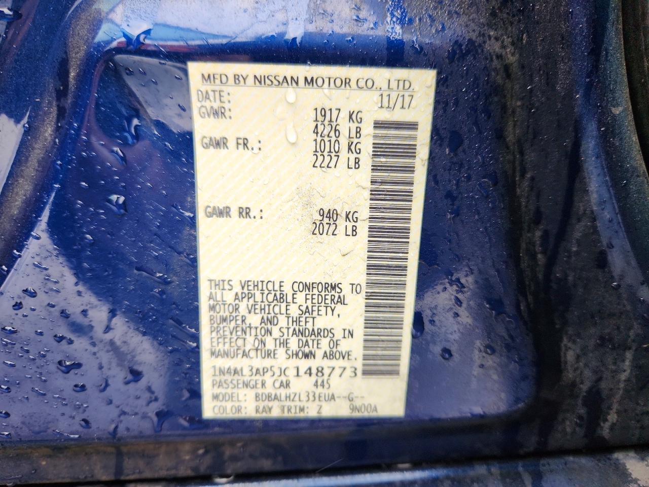 2018 Nissan Altima 2.5