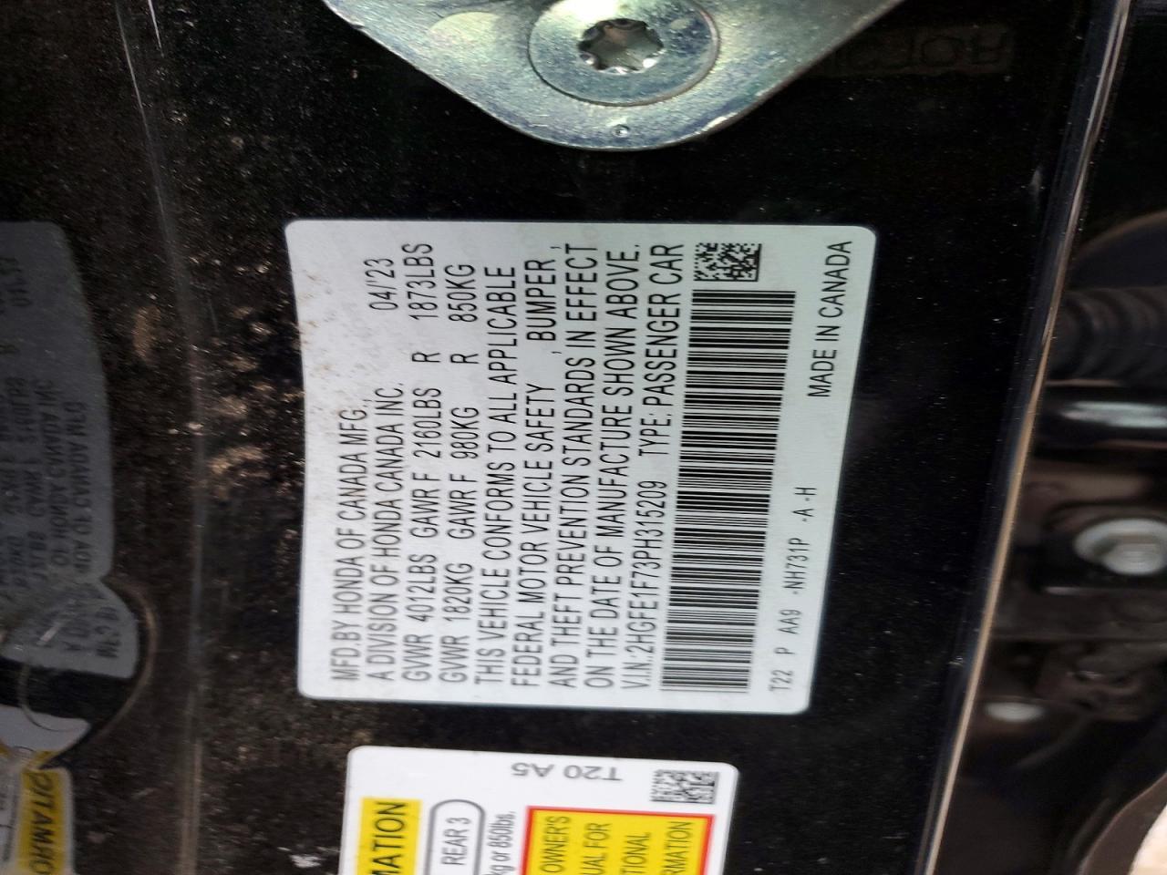 2023 Honda Civic ex