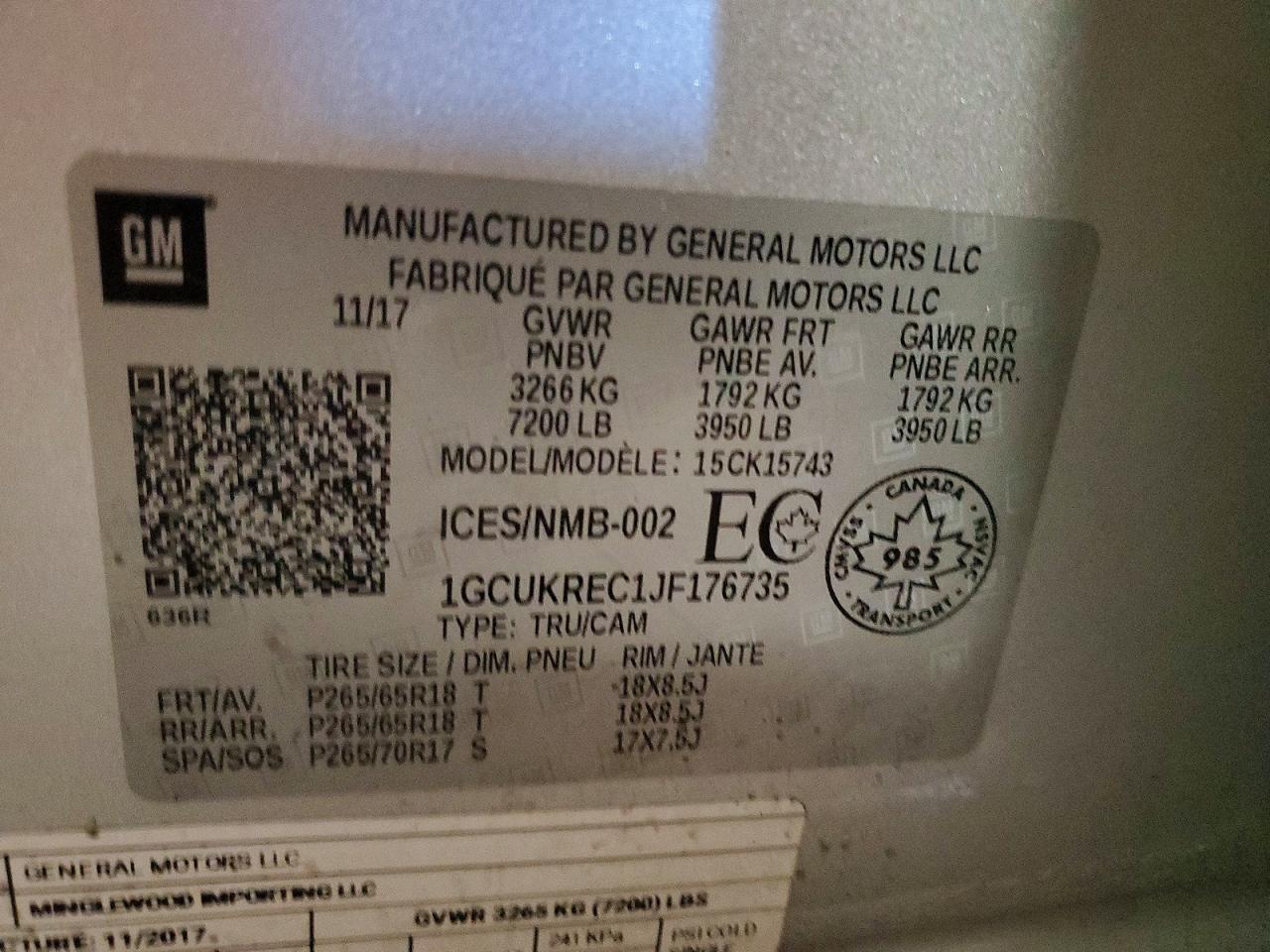 2018 Chevrolet Silverado K1500 LT