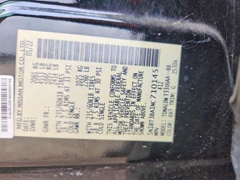 2022 Nissan Rogue sv