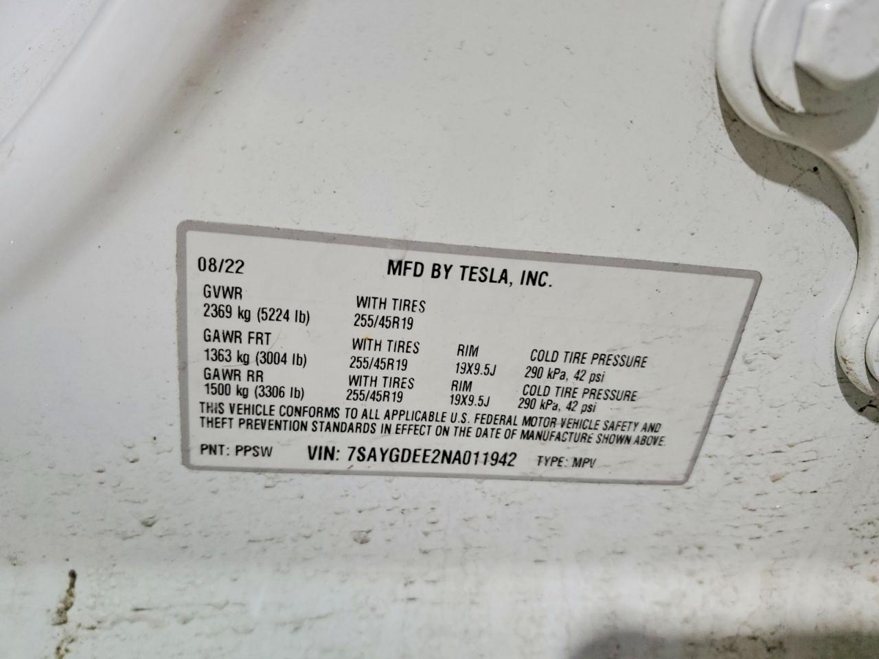 2022 Tesla Model y