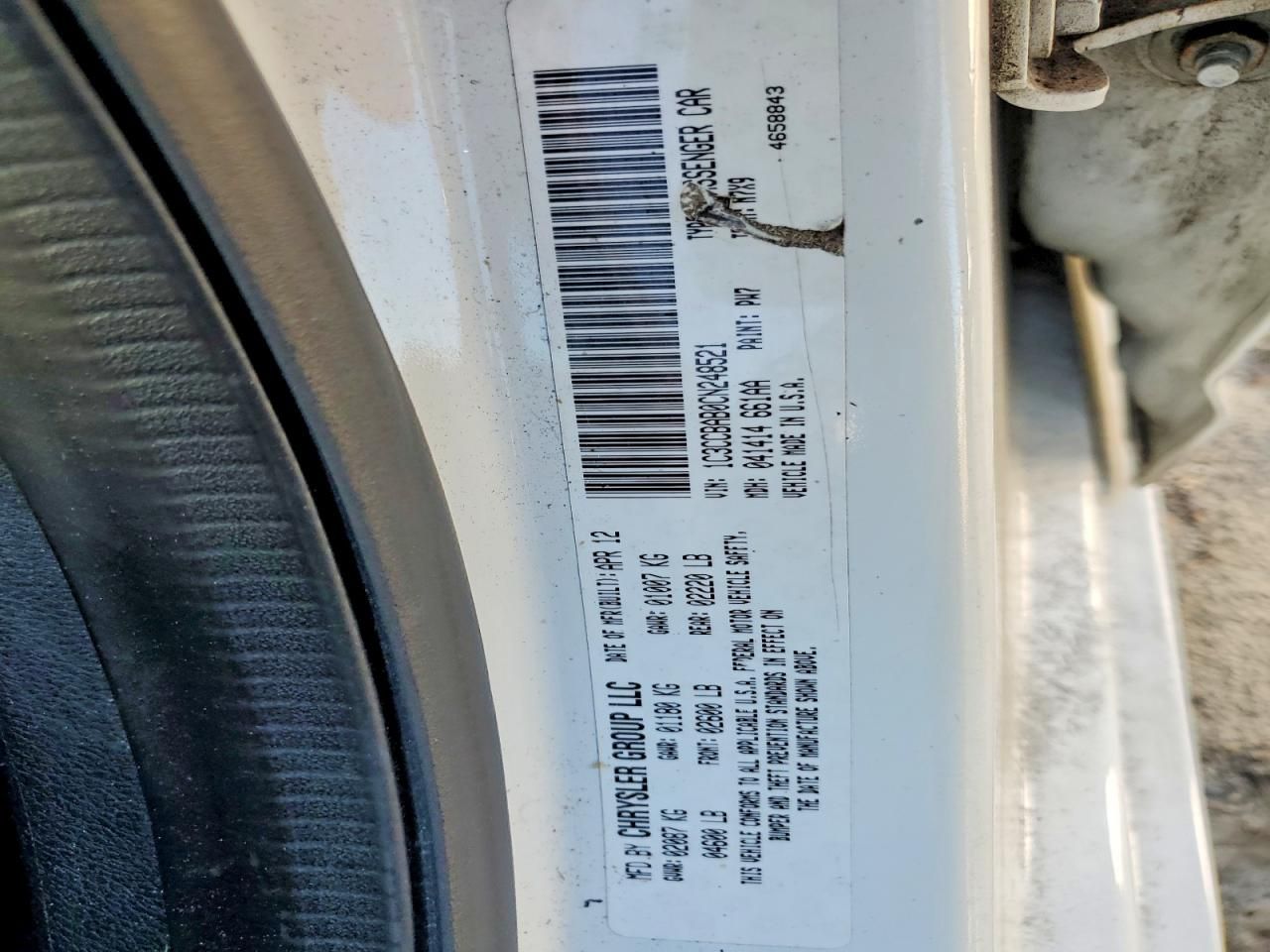 2012 Chrysler 200 lx