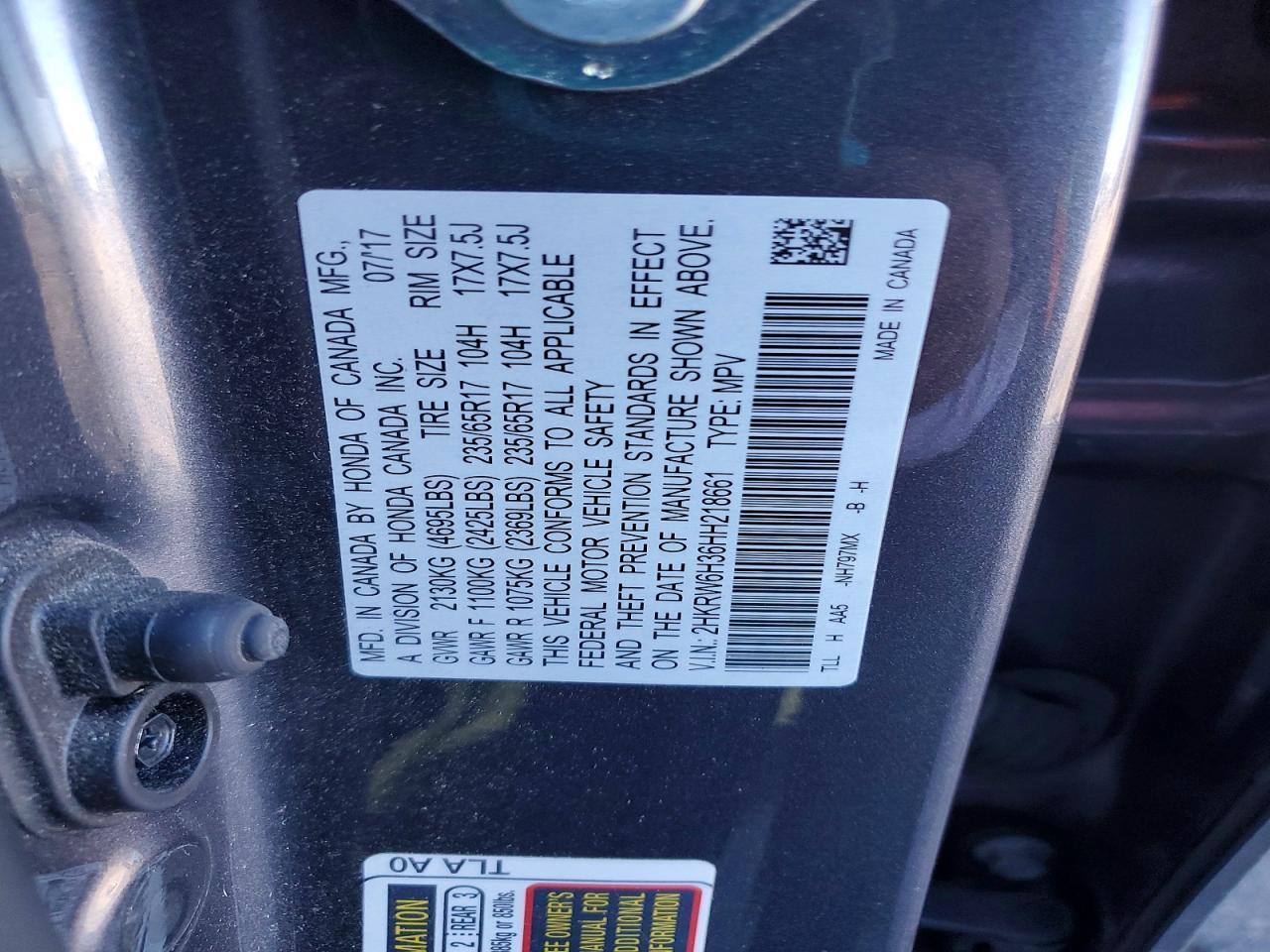 2017 Honda Cr-v lx