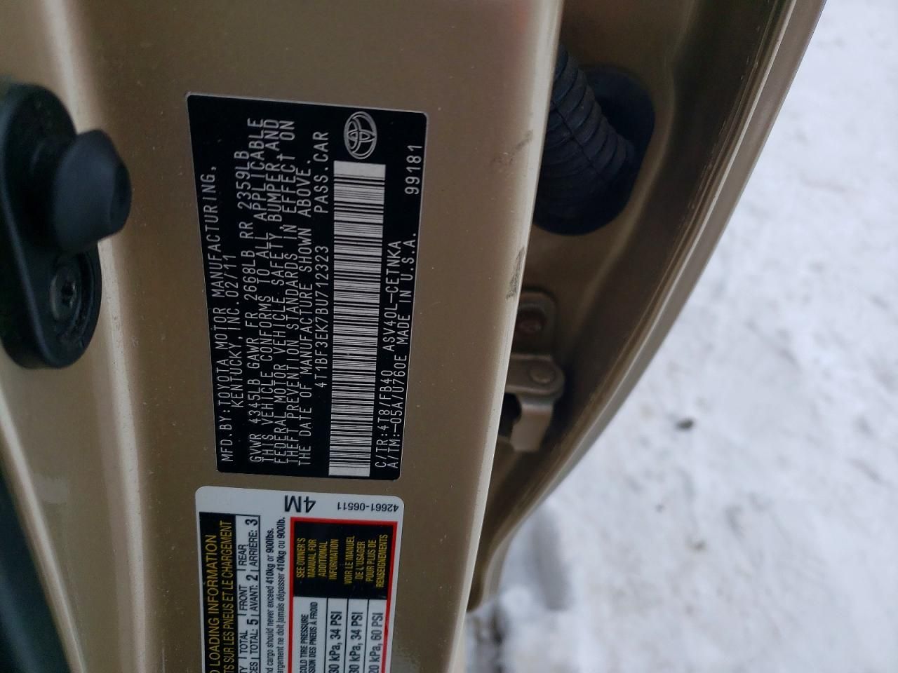 2011 Toyota Camry Base