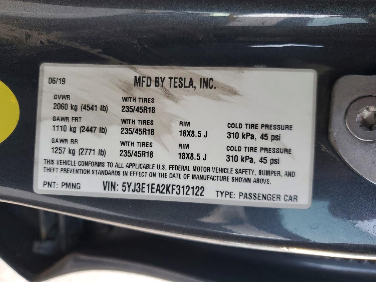 2019 Tesla Model 3
