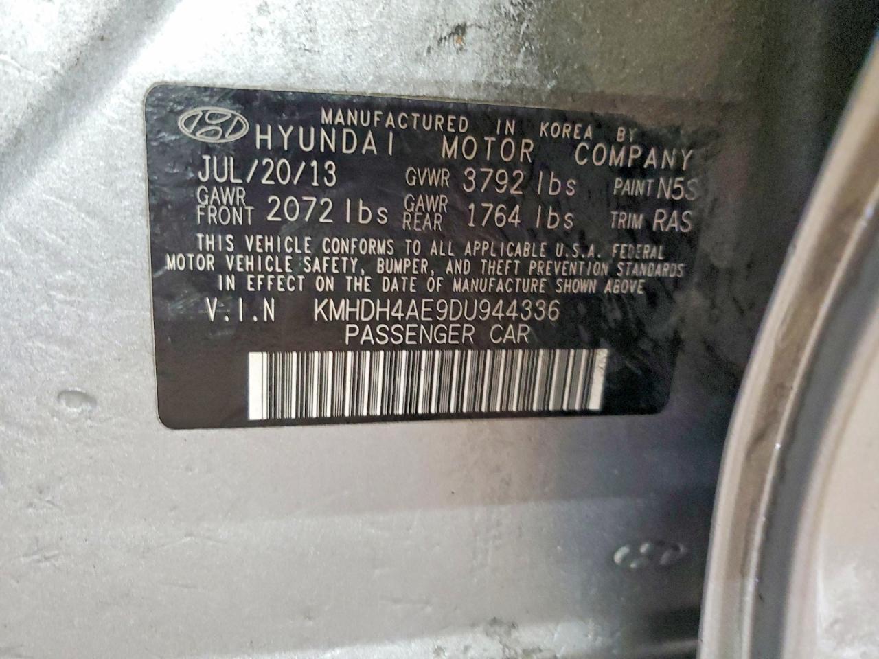 2013 Hyundai Elantra gls