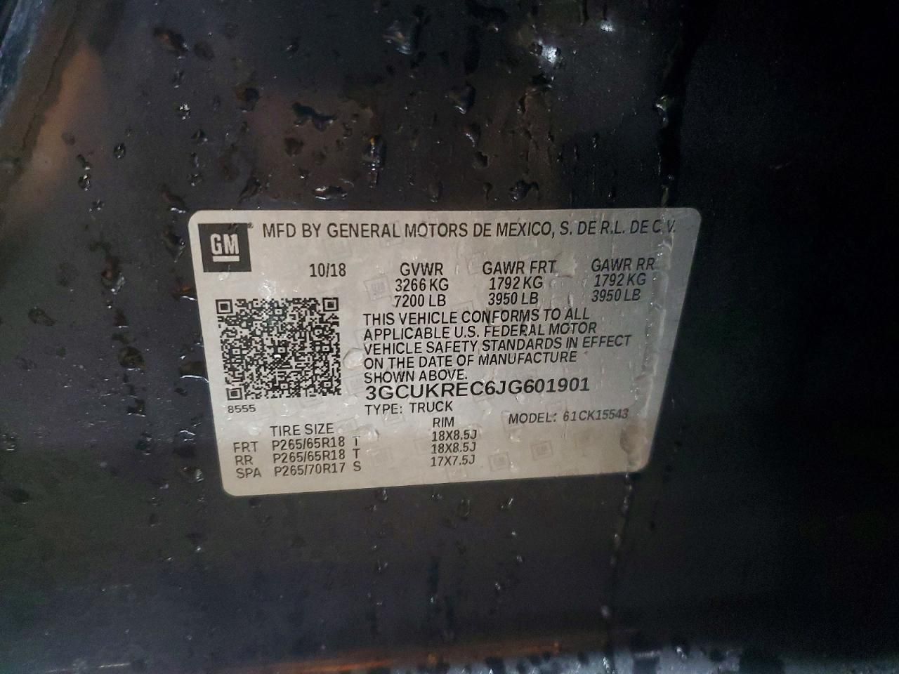 2018 Chevrolet Silverado K1500 lt