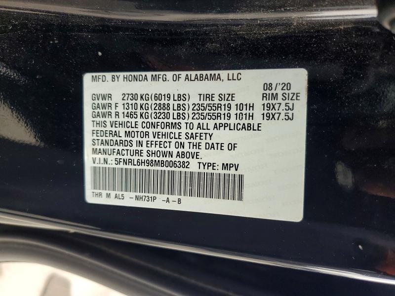 2021 Honda Odyssey Elite