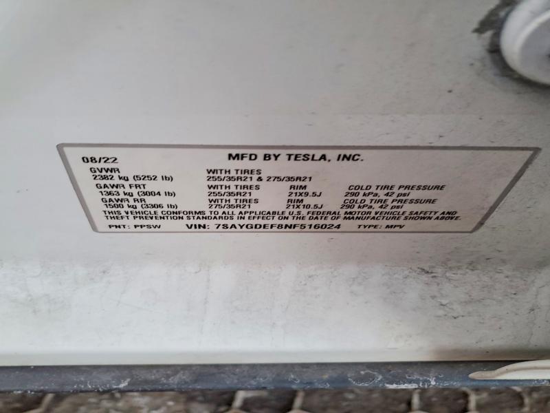 2022 Tesla Model y