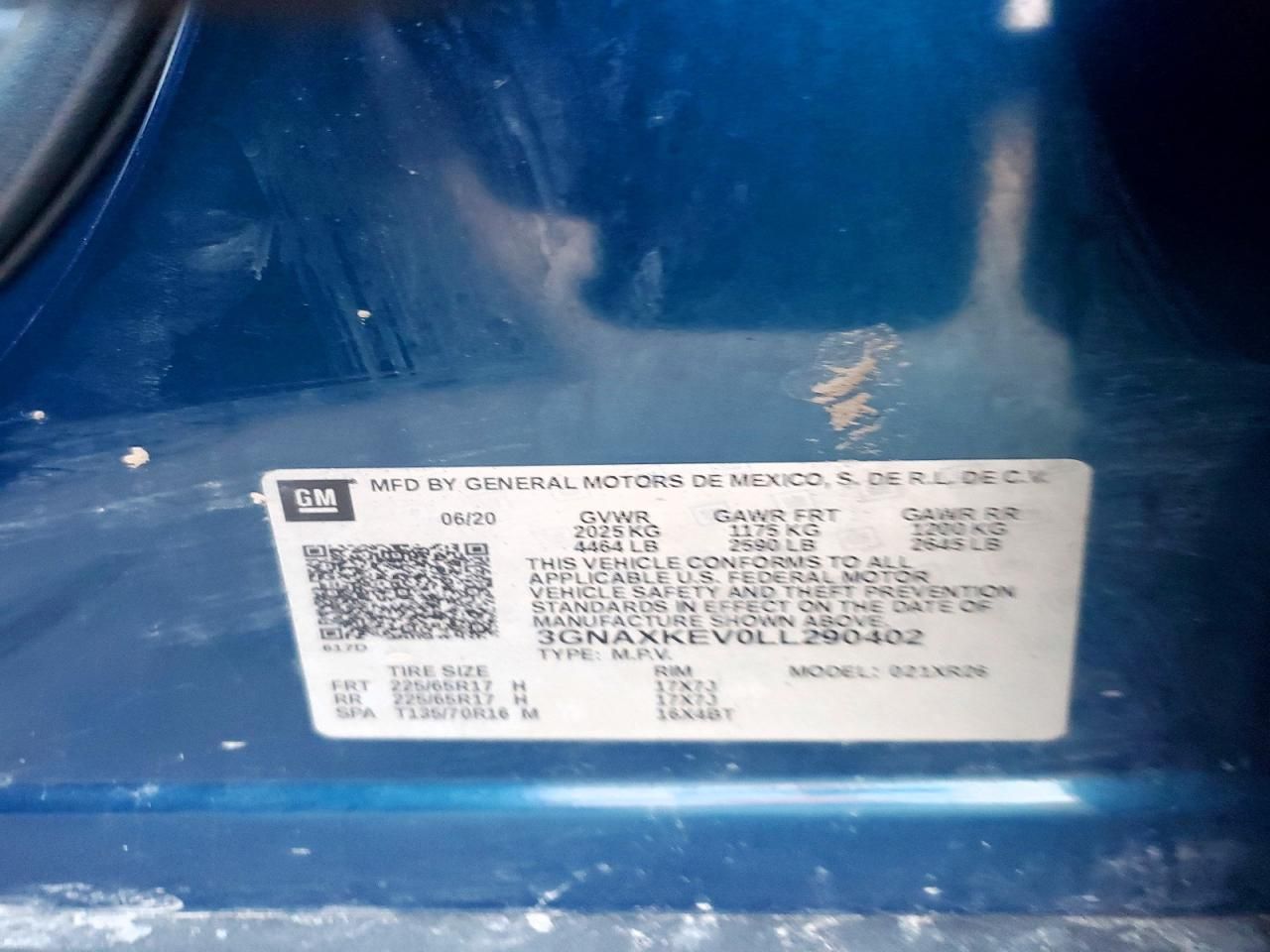 2020 Chevrolet Equinox lt