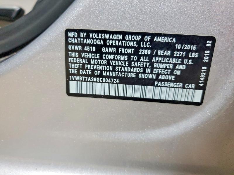 2016 Volkswagen Passat se