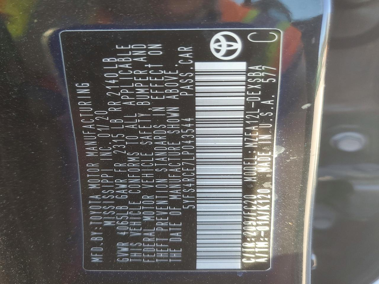 2020 Toyota Corolla se