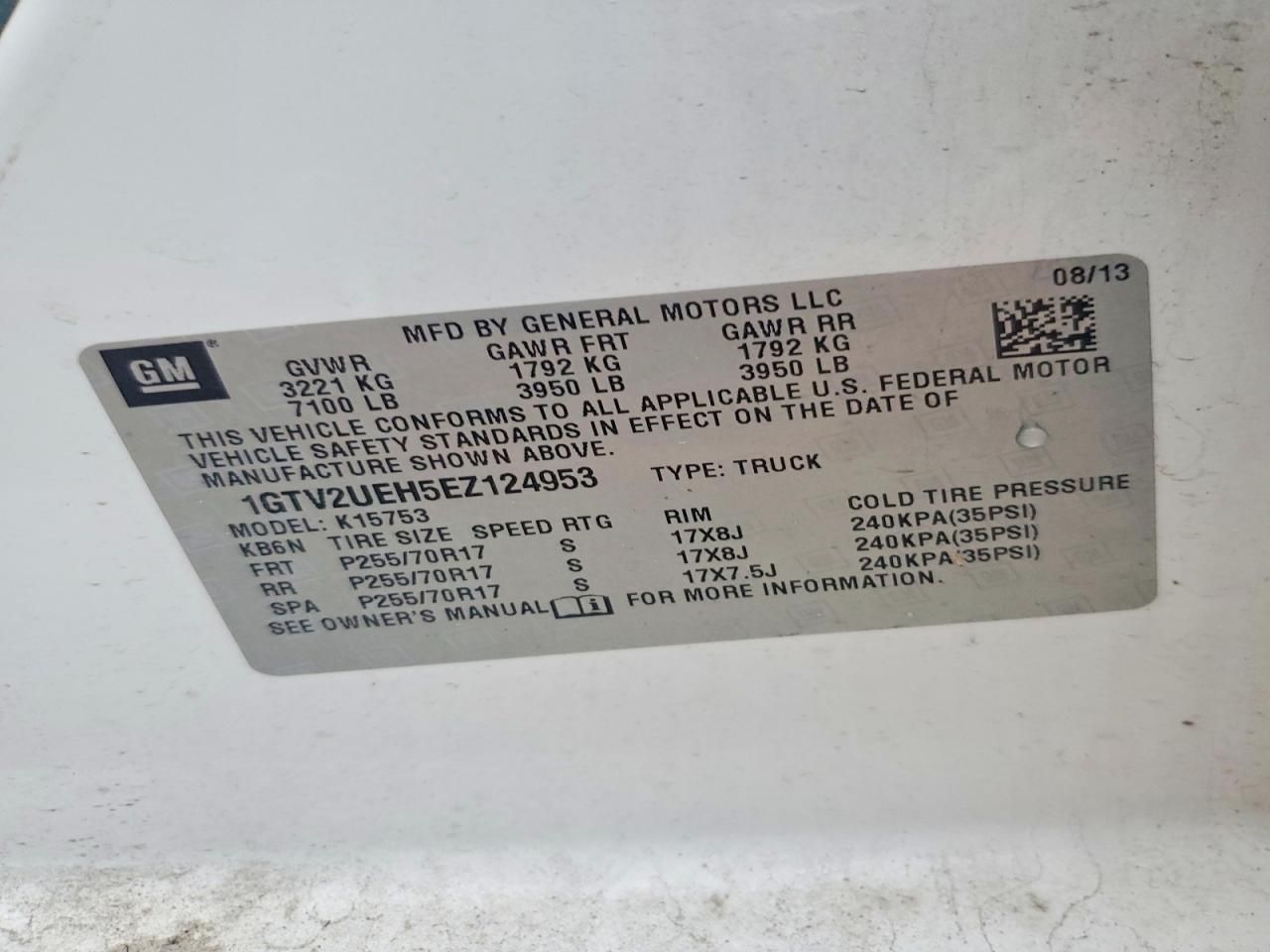 2014 GMC Sierra K1500 SLE