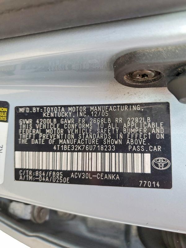 2006 Toyota Camry le