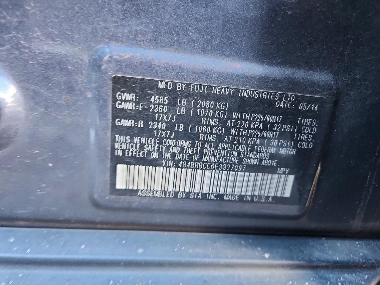 2014 Subaru Outback 2.5i Premium