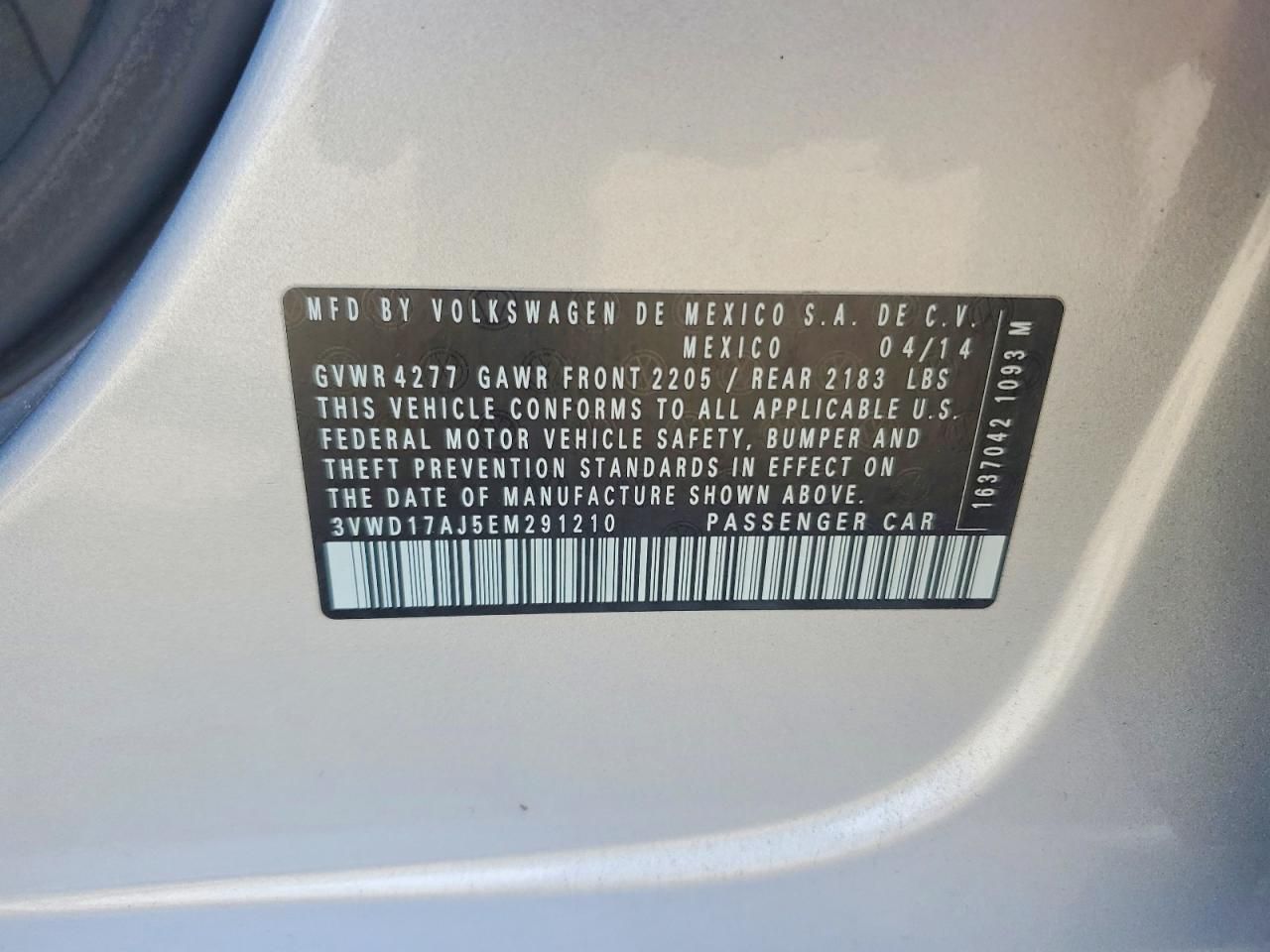 2014 Volkswagen Jetta se