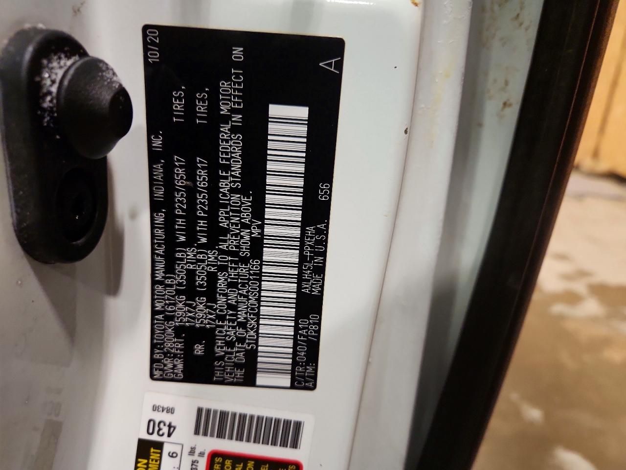 2021 Toyota Sienna le