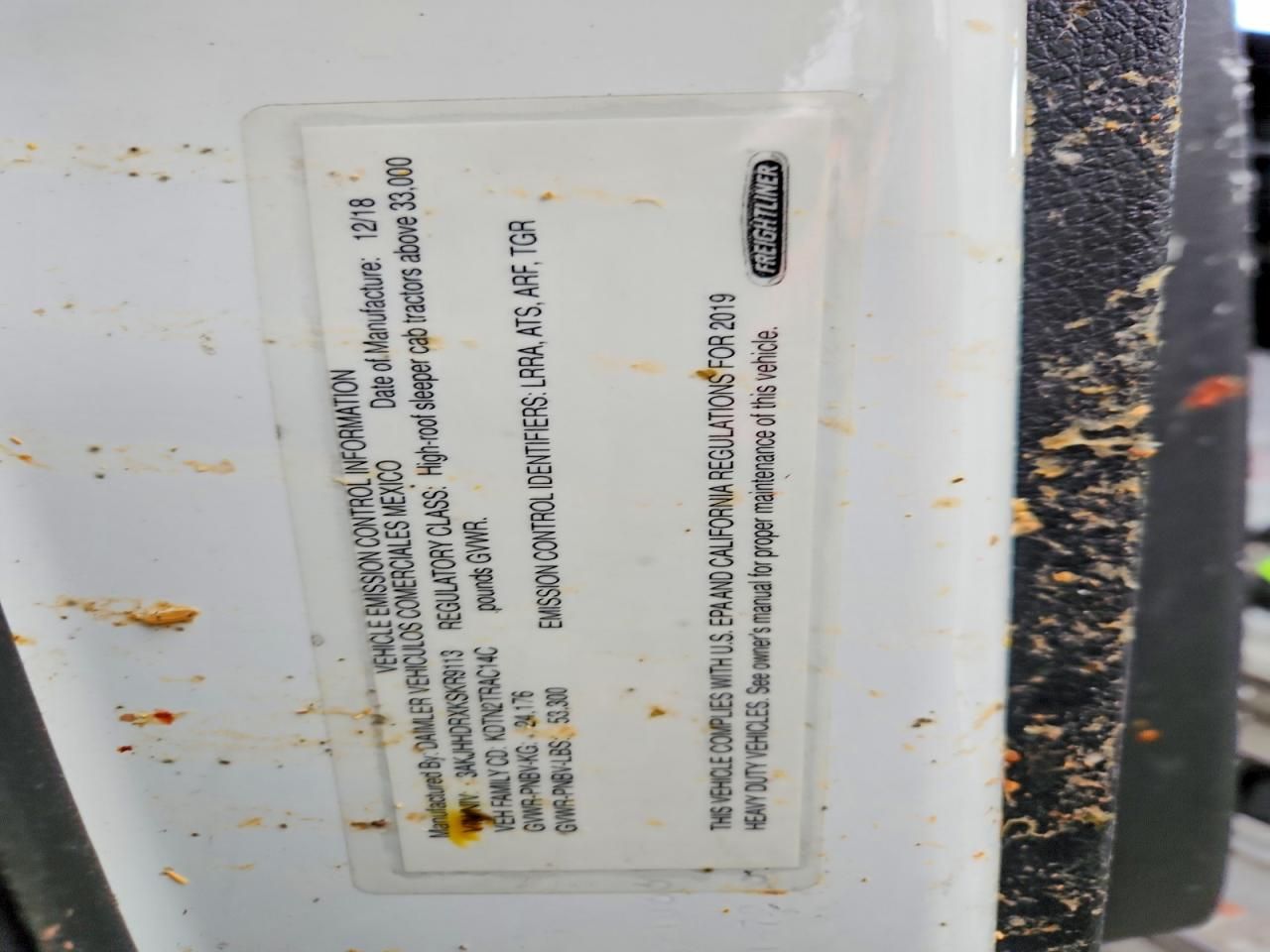 2019 Freightliner Cascadia 126