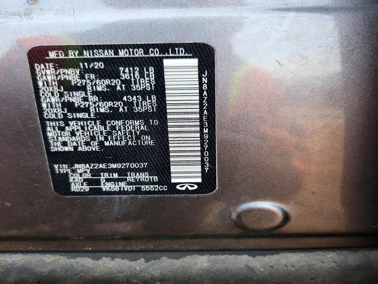 2021 Infiniti Qx80 Luxe