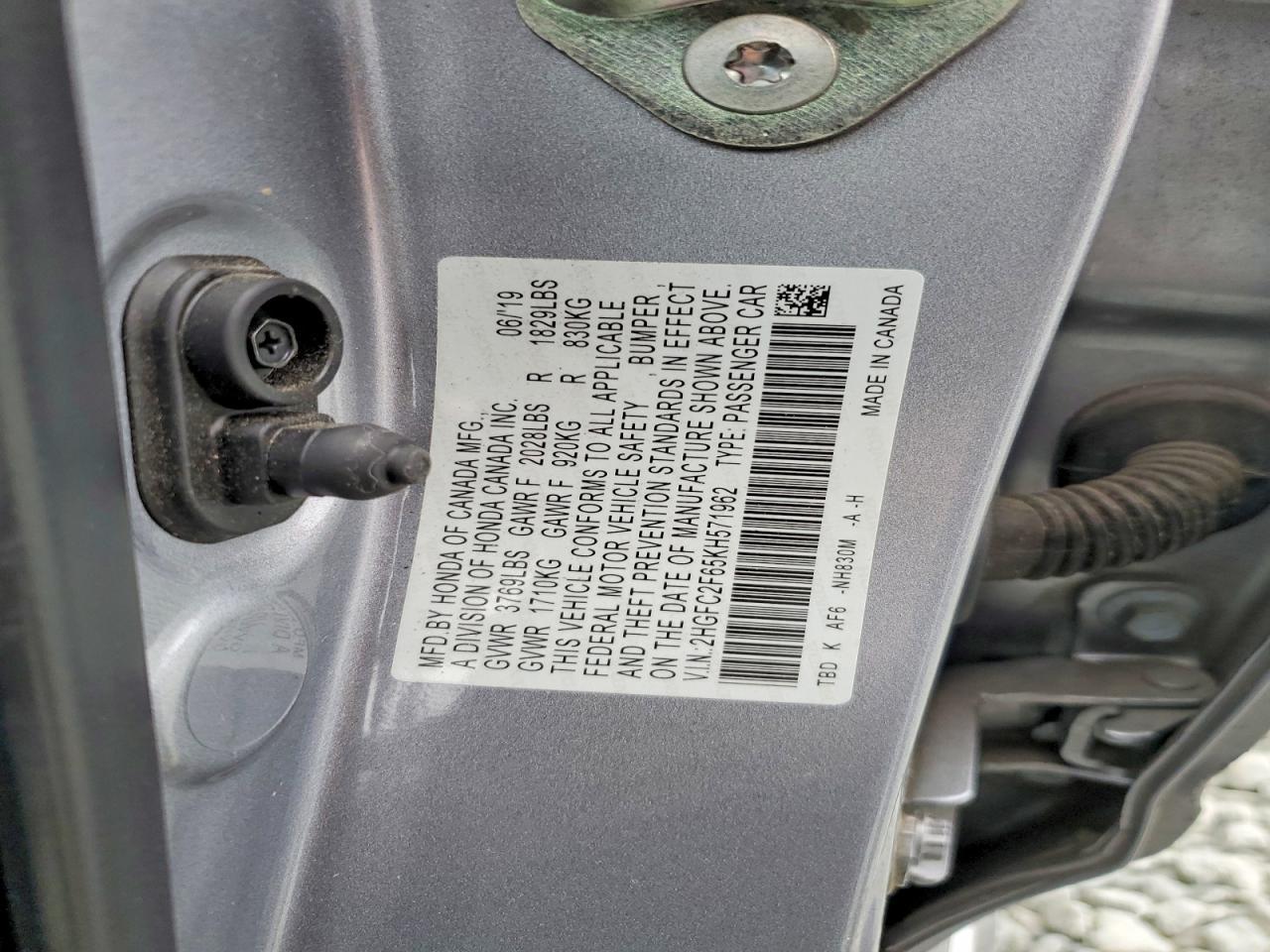 2019 Honda Civic lx