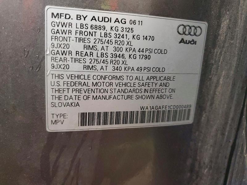 2012 Audi Q7 Prestige