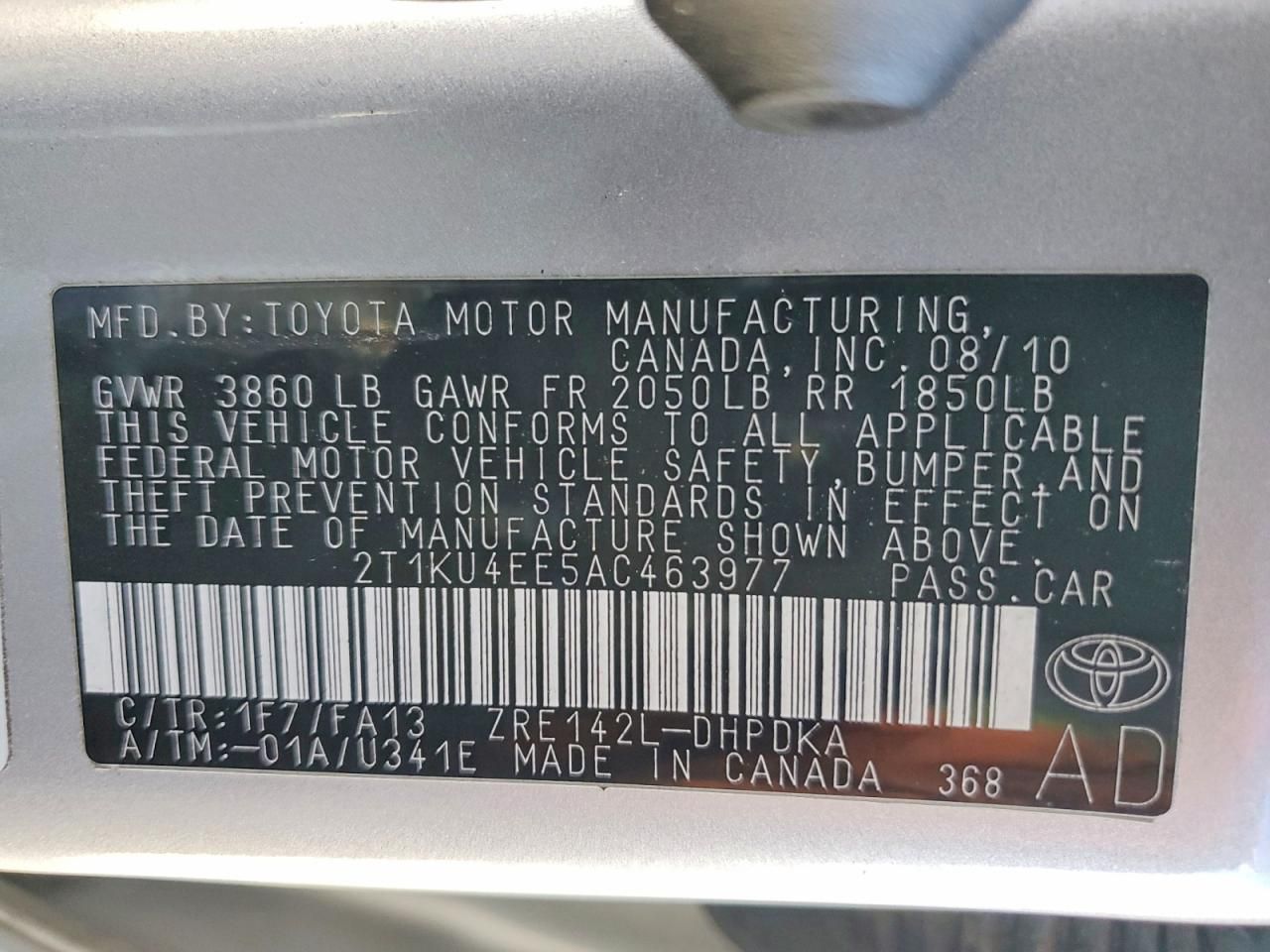 2010 Toyota Corolla Matrix