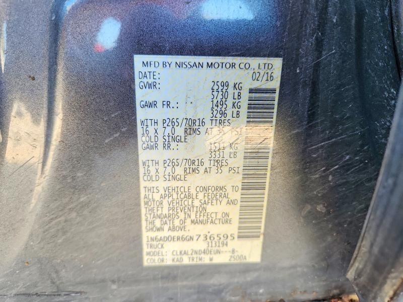 2016 Nissan Frontier S