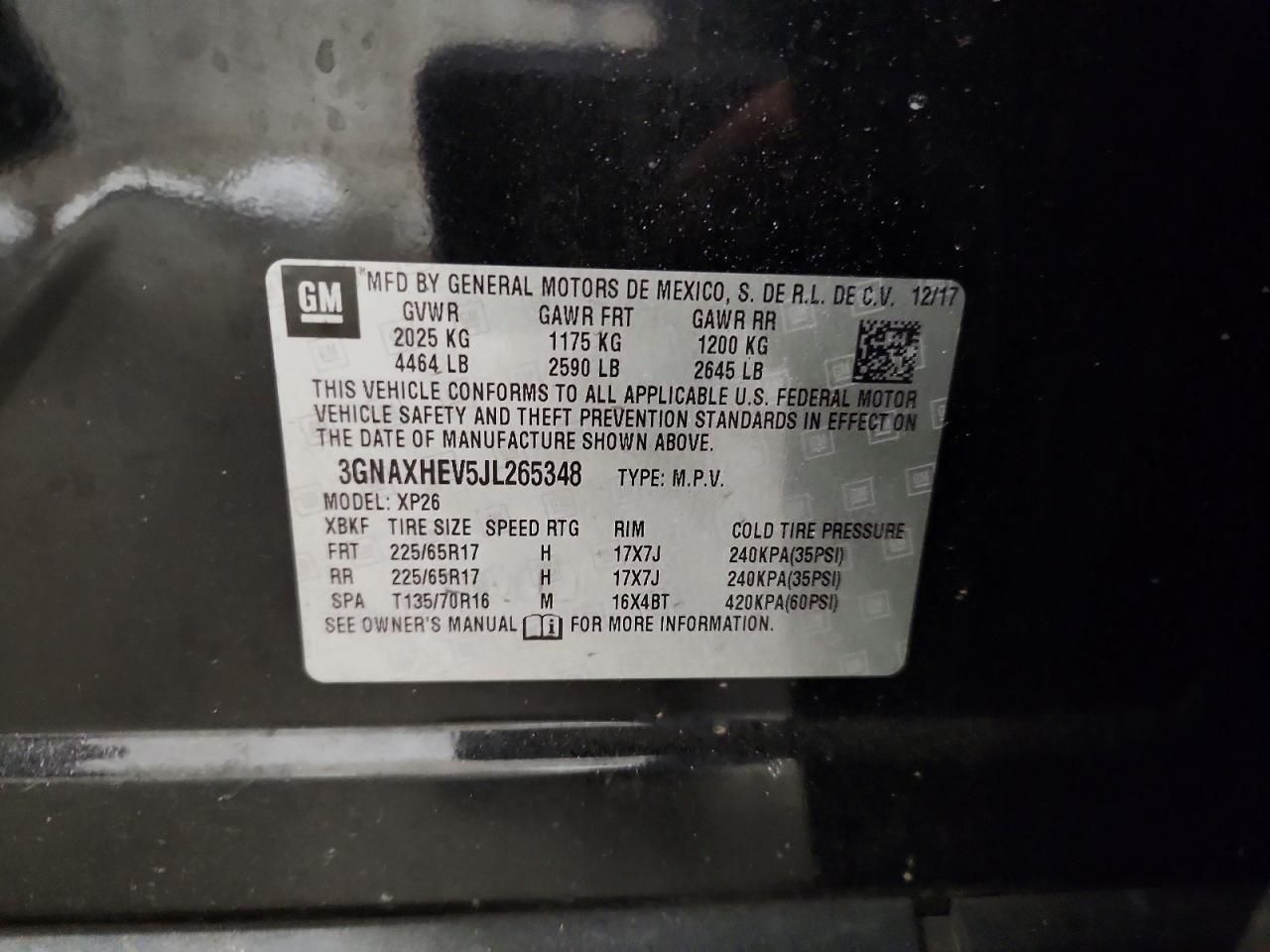 2018 Chevrolet Equinox ls