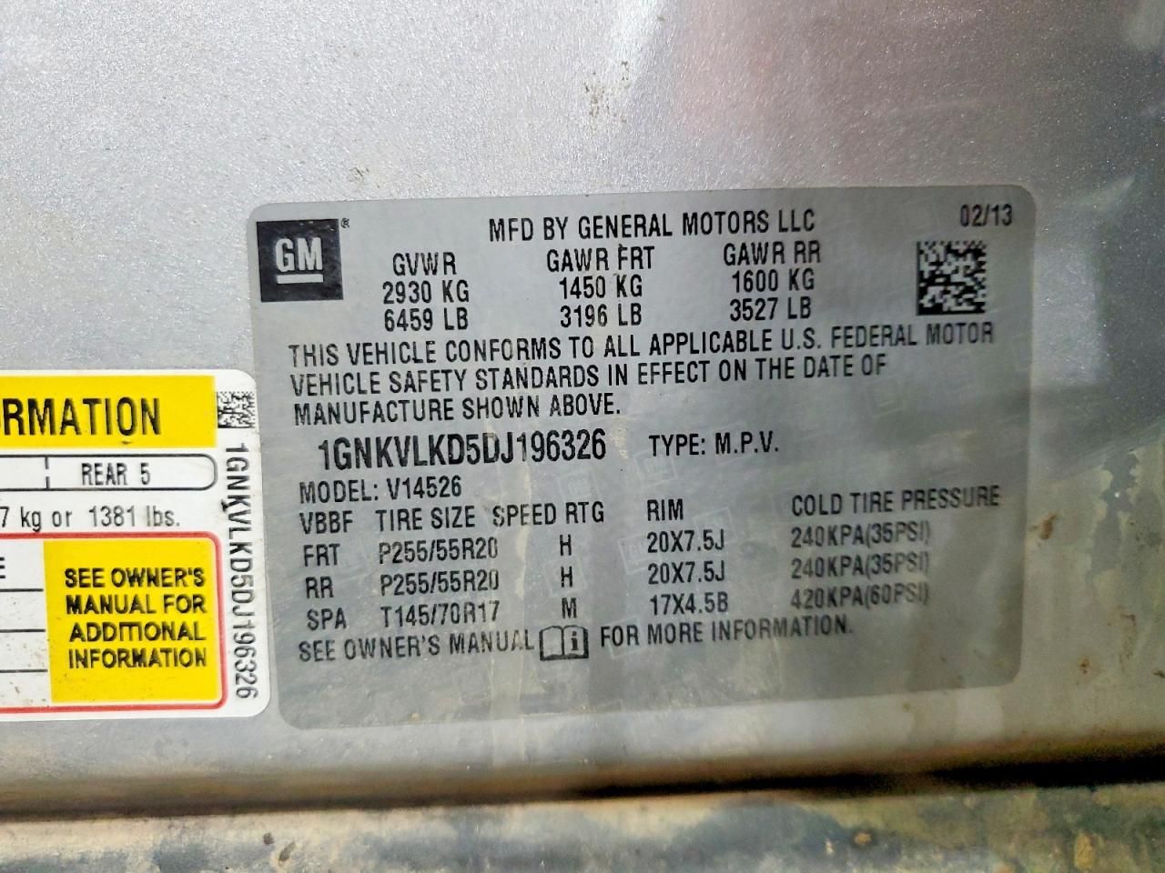 2013 Chevrolet Traverse ltz