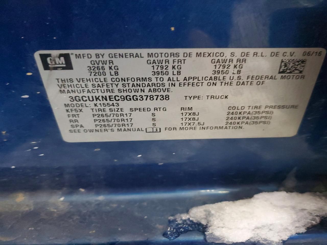 2016 Chevrolet Silverado K1500