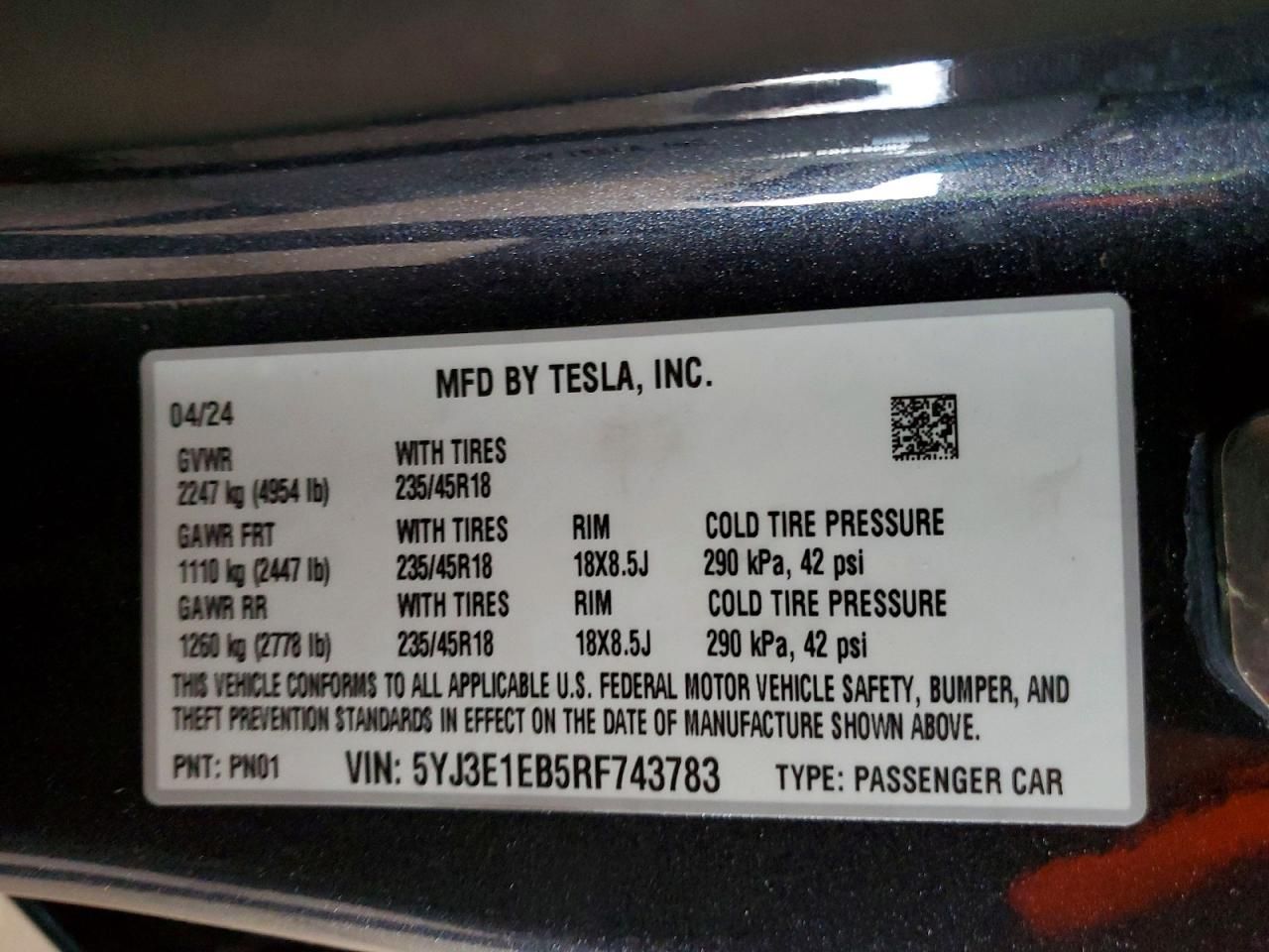 2024 Tesla Model 3