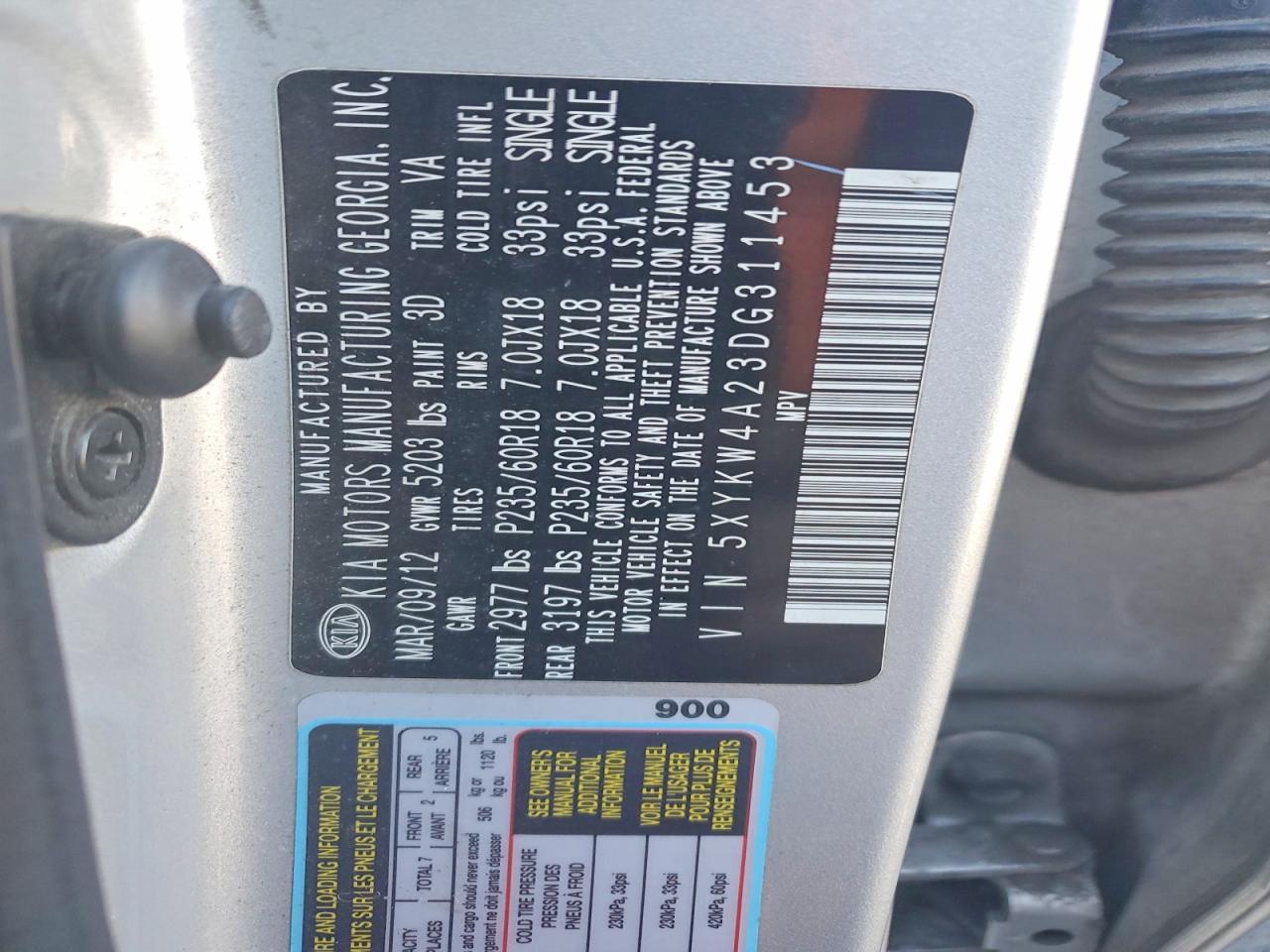 2013 KIA Sorento sx