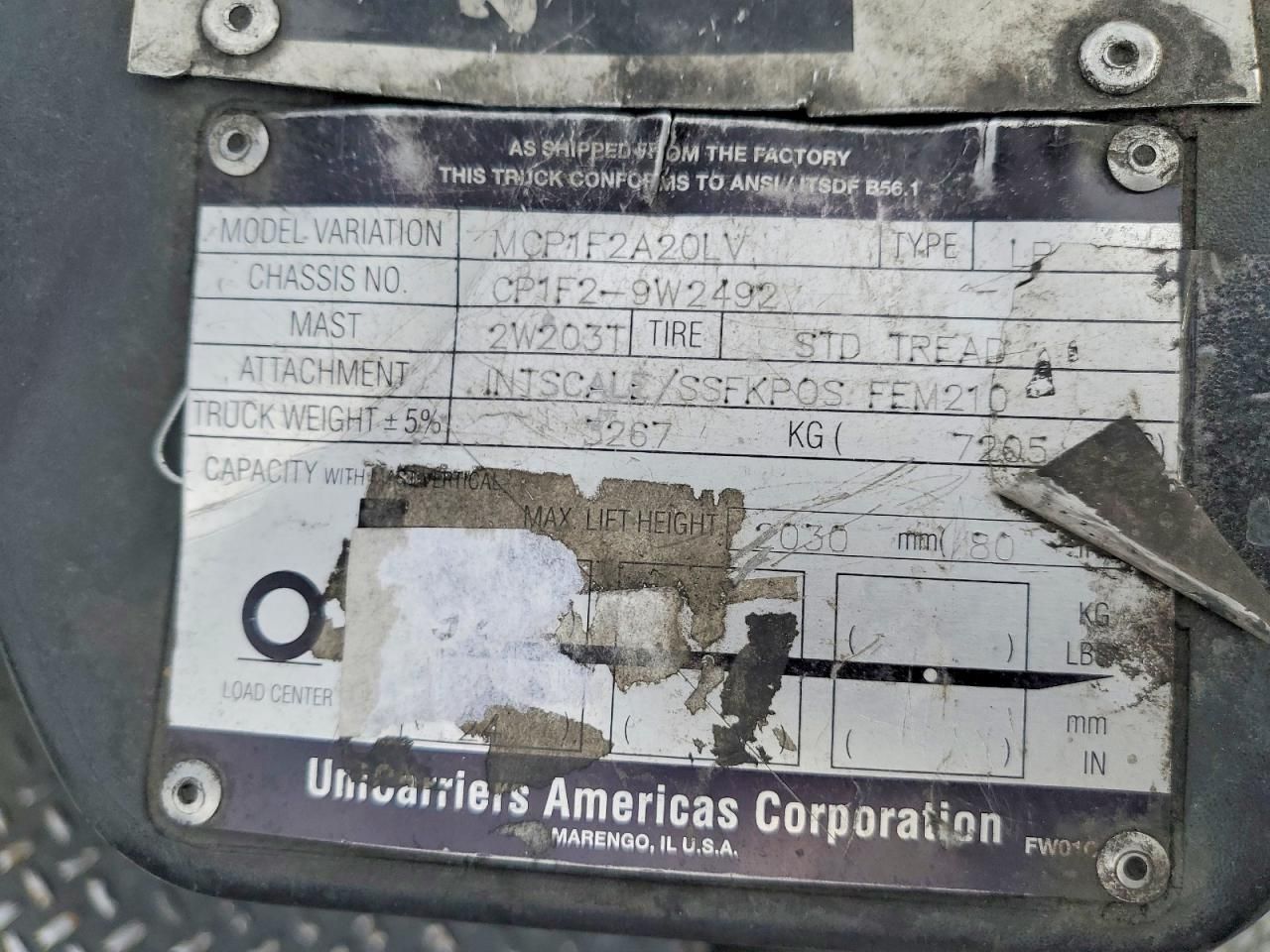 2013 Nissan 2013 Niss Forklift