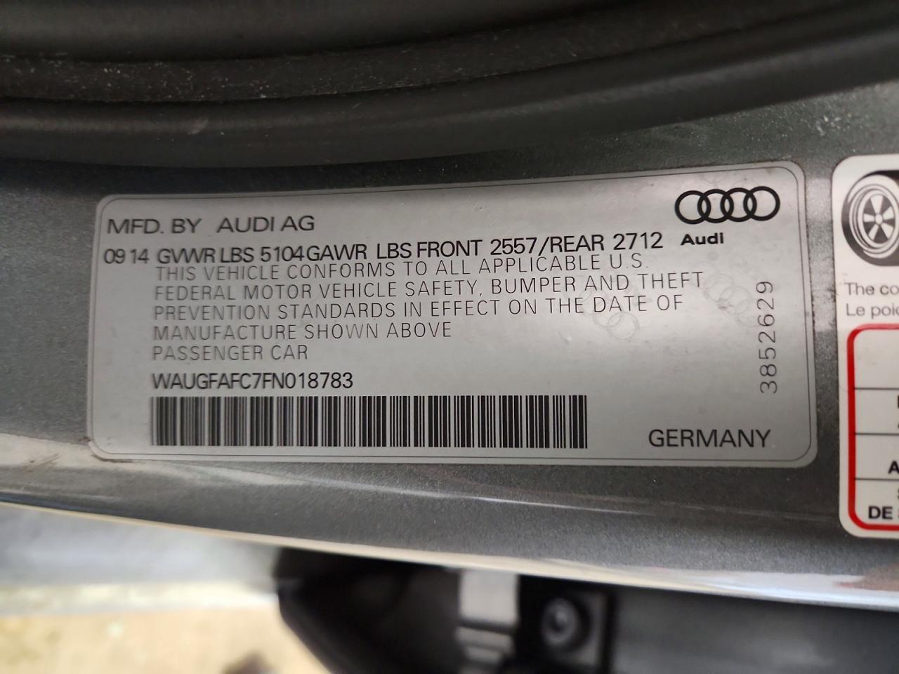 2015 Audi A6 Premium Plus