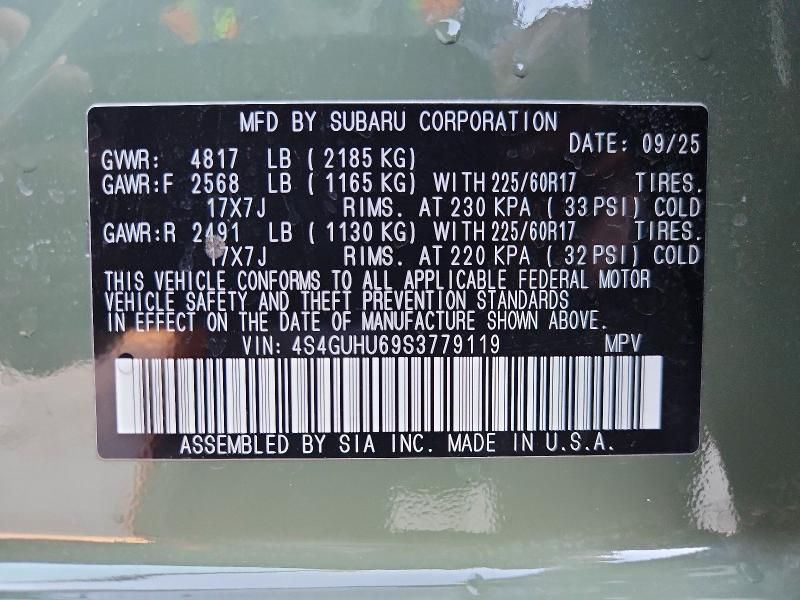 2025 Subaru Crosstrek Wilderness