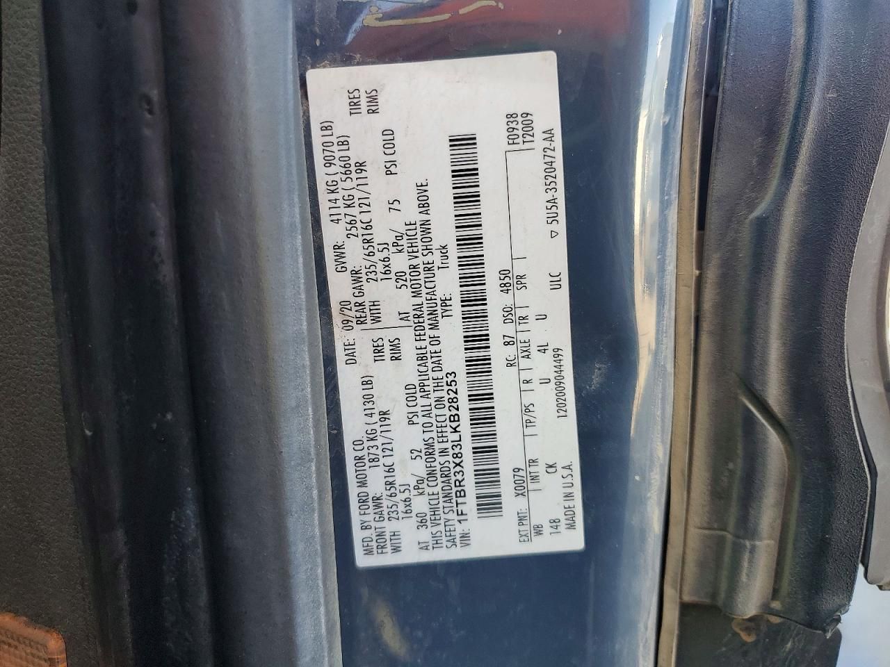 2020 Ford Transit T-250