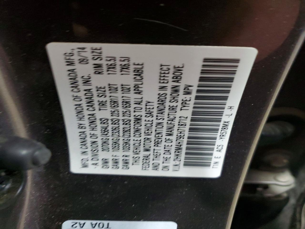 2014 Honda Cr-v exl