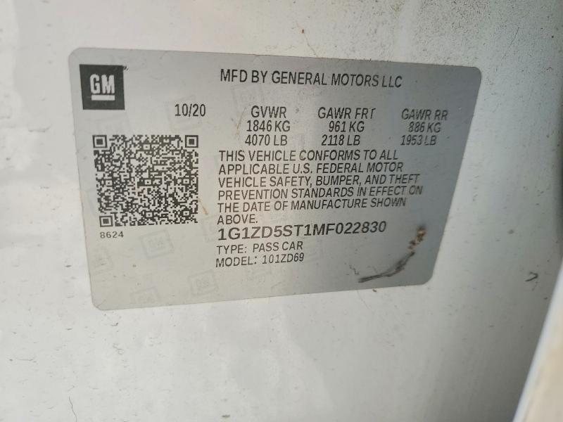 2021 Chevrolet Malibu lt