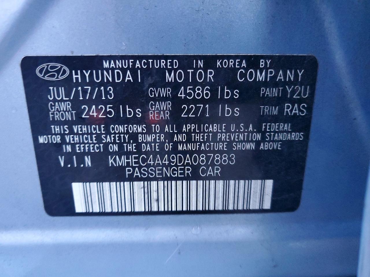 2013 Hyundai Sonata Hybrid