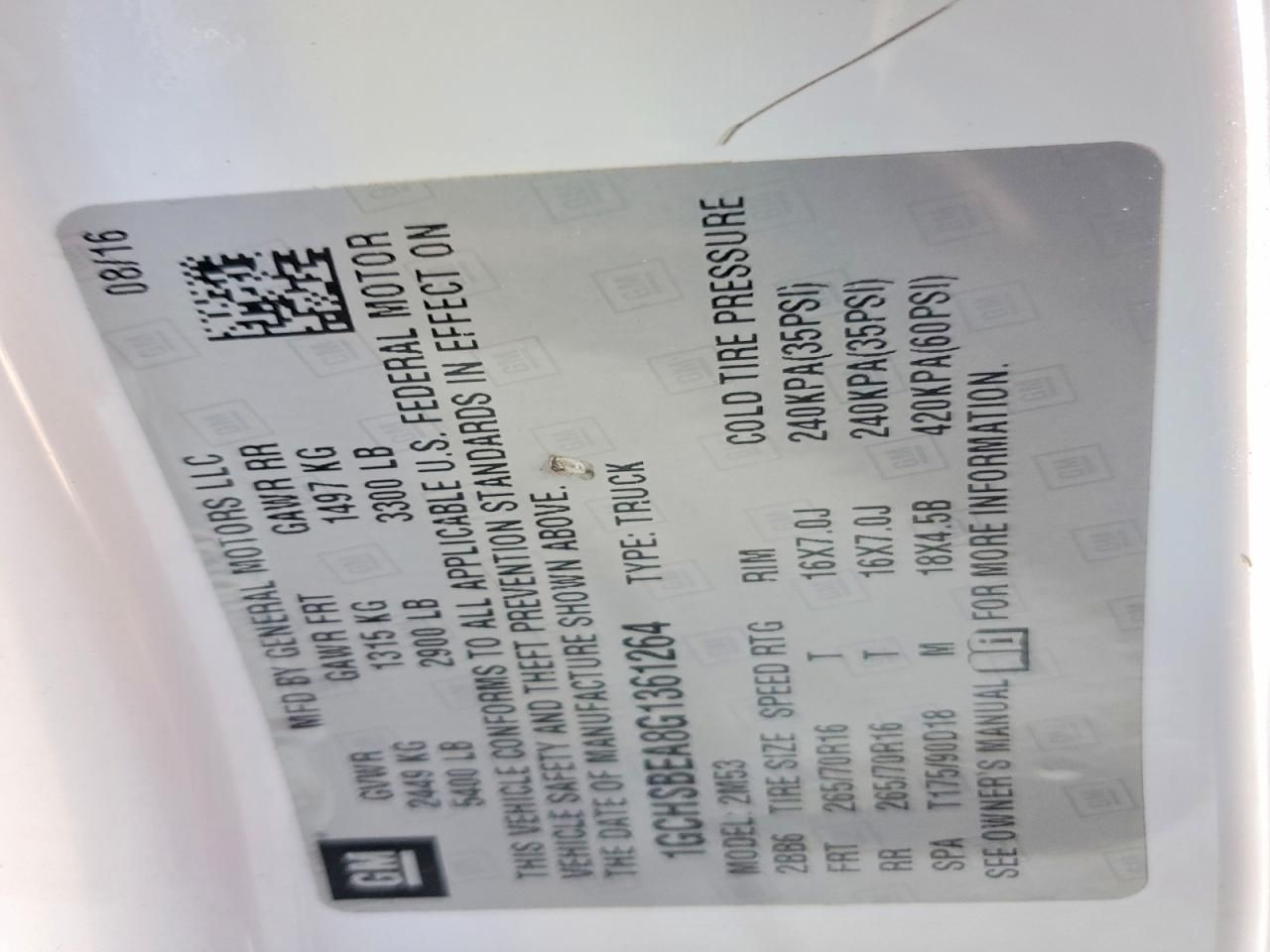 2016 Chevrolet Colorado